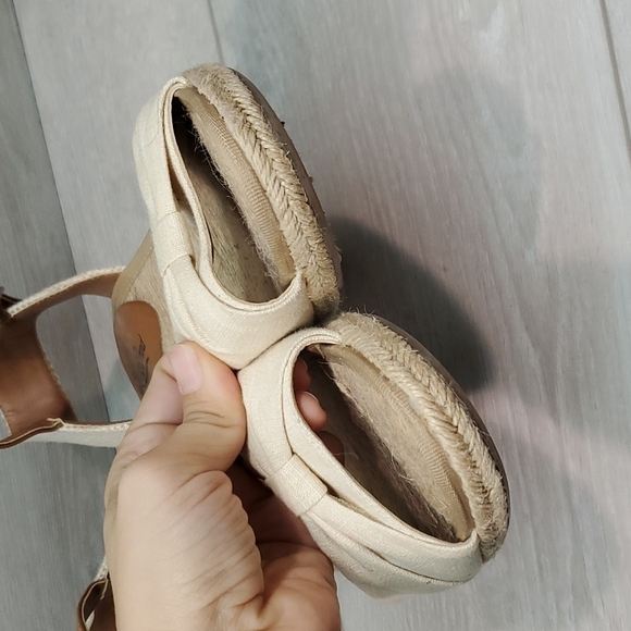 Lucky Brand Womens Kavala Espadrille Wedge Ankle Strap Sandals shoes sz 10B - Picture 5 of 13